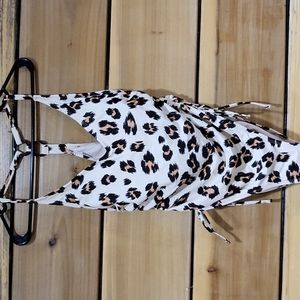 Kona Sol leopard one piece Swimsuit